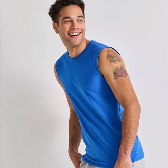 New Champion Men’s Classic Muscle T-Shirt Black Size Small - Picture 2 of 7